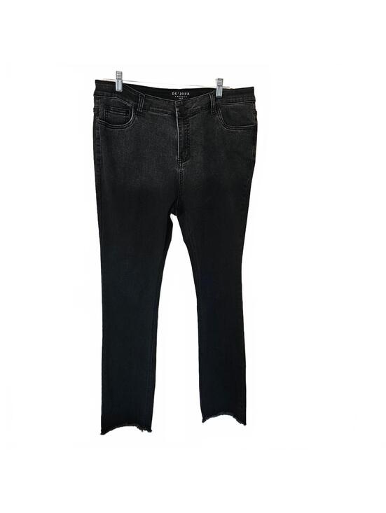 Other - Du'Jour France Mens Streetwear Stacked Two-tone Black Jeans size 38